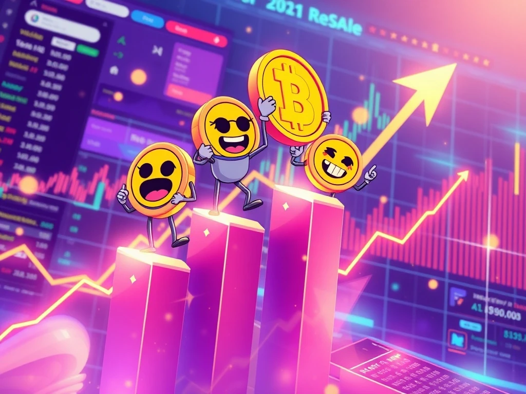 2025 crypto momentum driven by meme coins and presale investments showing market growth
