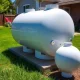 500 gallon propane tanks for sale installed at residential property providing reliable home heating