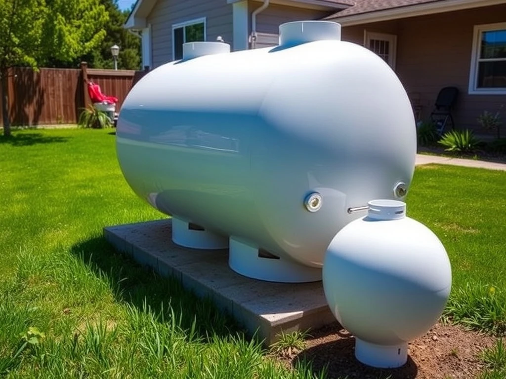 500 gallon propane tanks for sale installed at residential property providing reliable home heating