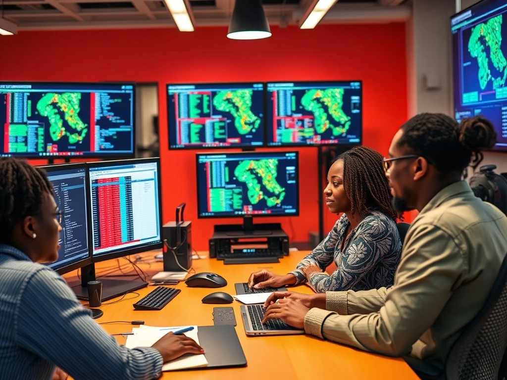 African data annotation professionals collaborating on AI training datasets for scalable machine learning projects