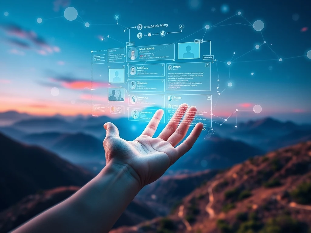 A visual representation of how AI in influencer marketing empowers brands with data-driven insights for strategic campaign management.
