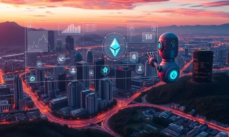 An AI interface displaying financial data, symbolizing how AI investment agents empower investors with advanced market analysis and strategic insights.