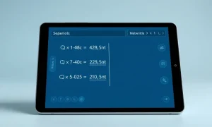 AI math solvers providing step-by-step solutions for complex mathematical problems on digital interface