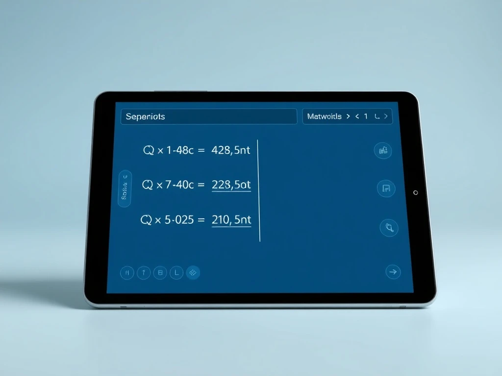 AI math solvers providing step-by-step solutions for complex mathematical problems on digital interface