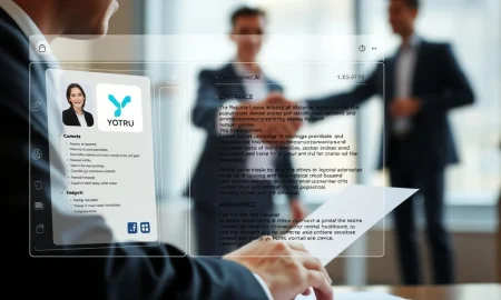A visual representation of an AI resume builder, highlighting how Yotru's advanced features lead to career success.