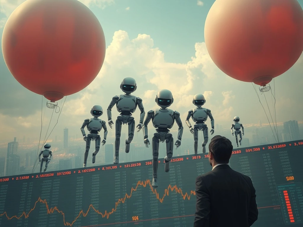 Warning signs of dangerous AI stock bubble with inflated valuations and investor denial