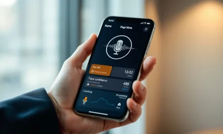 AI voice coaching app helping users improve communication skills with real-time feedback