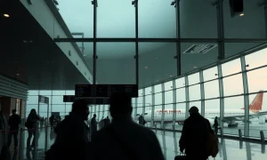 An Air India plane at an airport, symbolizing the recent Air India flight suspension impacting Washington D.C. routes.