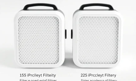 AirMini filter comparison showing standard and hypoallergenic options for clean CPAP therapy