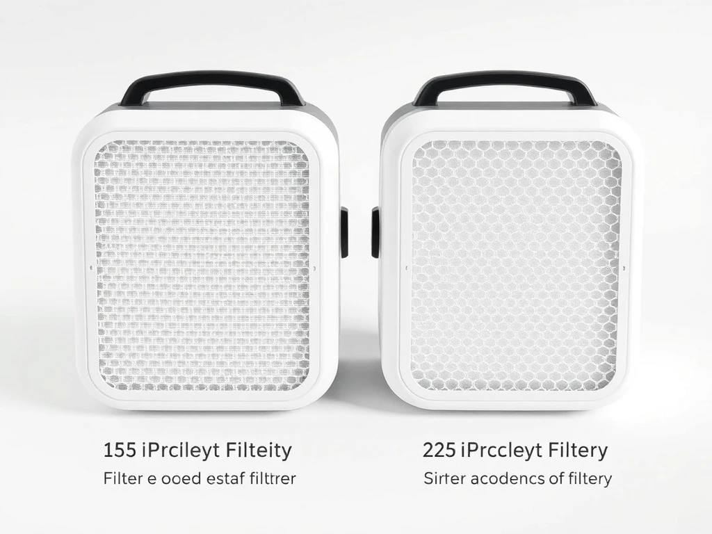 AirMini filter comparison showing standard and hypoallergenic options for clean CPAP therapy