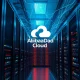 Alibaba cloud computing data center with advanced AI chip technology driving business growth