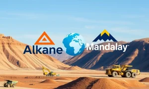 Illustrates the successful Alkane Mandalay Merger, forming a stronger global mining entity with expanded production capabilities.