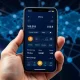 ALR Miner cloud mining app showing Bitcoin and XRP earnings on smartphone screen