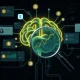 A visual representation of artificial intelligence analyzing cryptocurrency charts, symbolizing how ChatGPT can help predict altcoin pumps.