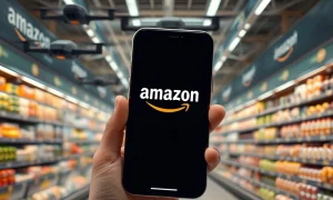 Amazon grocery expansion disrupting traditional retail, with automated systems challenging delivery apps and store models.