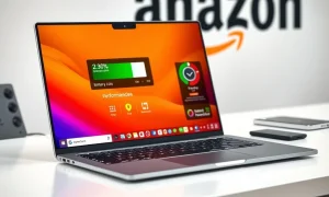 Amazon laptop deal featuring 17-inch performance computer with extended battery life