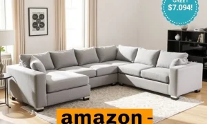 A versatile Amazon modular couch, now 50% off, offers style and functionality for modern living spaces.