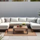 Premium Amazon outdoor sofa deal showcasing luxury patio furniture with modern design and comfortable seating