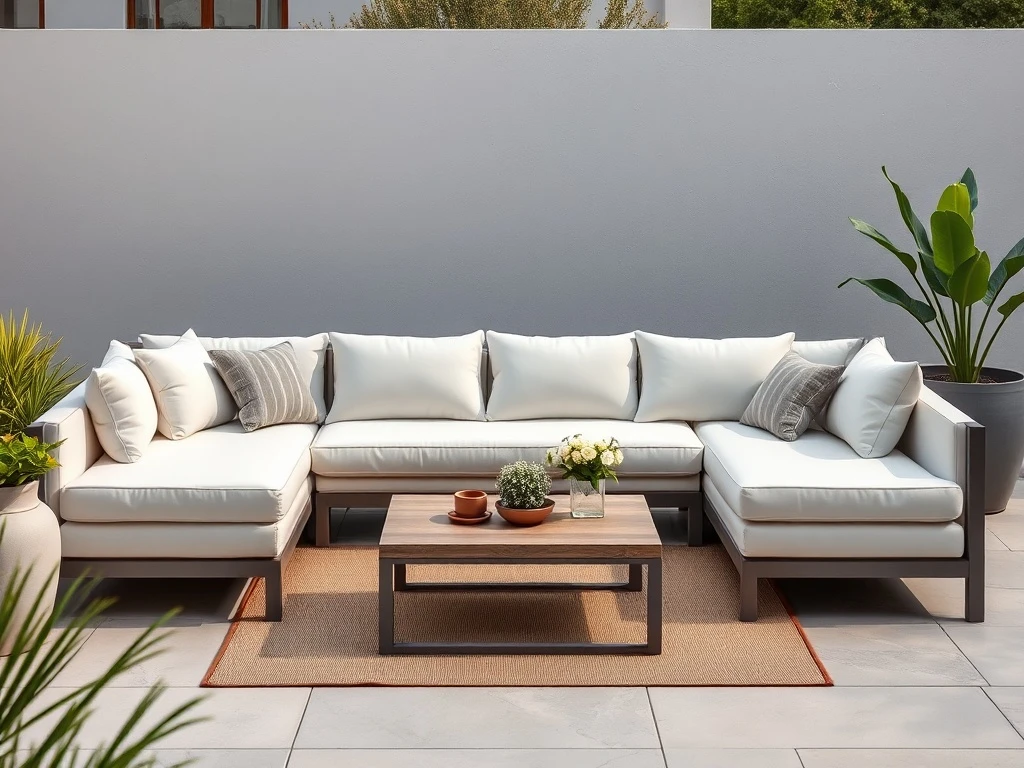 Premium Amazon outdoor sofa deal showcasing luxury patio furniture with modern design and comfortable seating