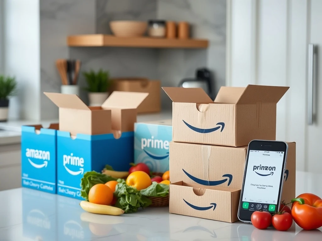 Amazon Prime grocery benefits delivering fresh food directly to modern kitchen