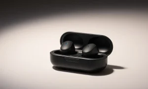 A pair of comfortable wireless earbuds in their charging case, highlighting an amazing Amazon deal.