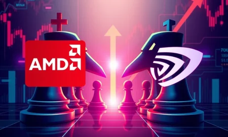 AMD stock performance amid intense competition with Nvidia in AI semiconductor market