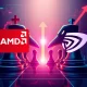 AMD stock performance amid intense competition with Nvidia in AI semiconductor market