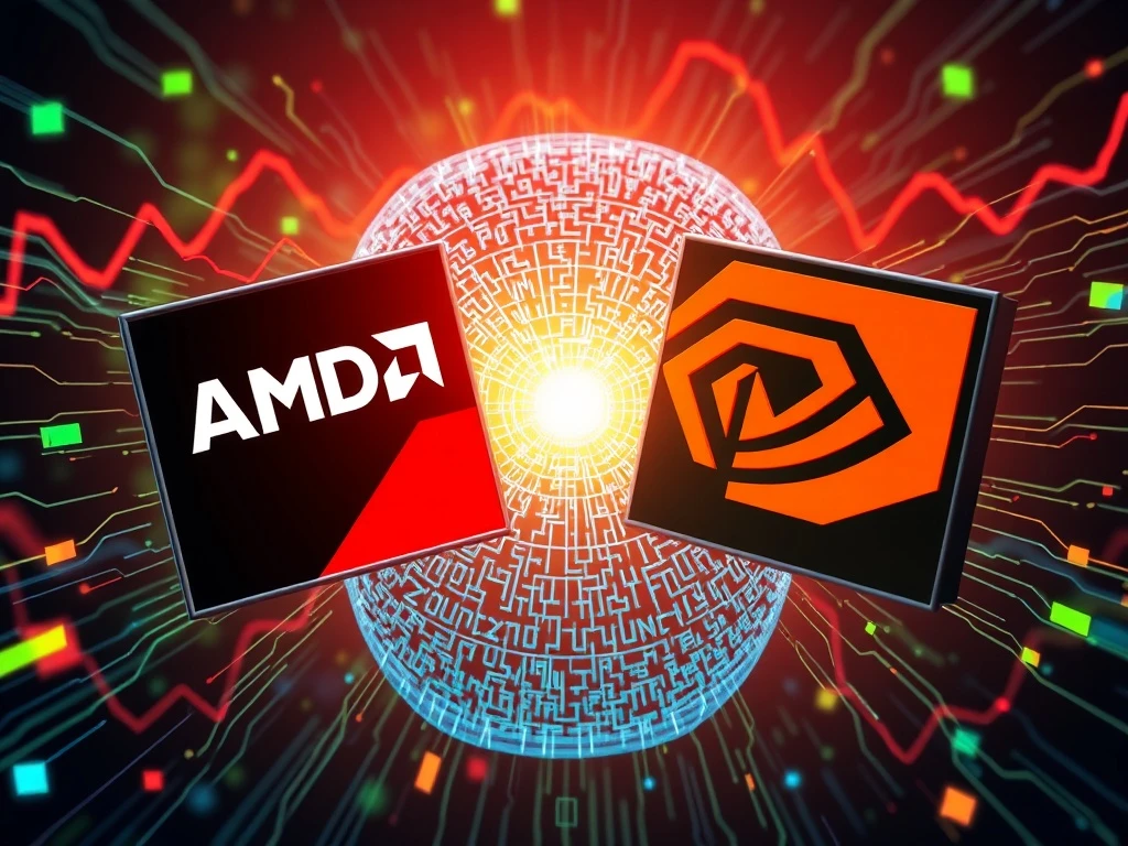 AMD stock performance amid intense competition with Nvidia in AI semiconductor market