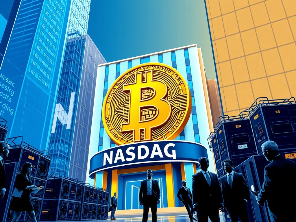 American Bitcoin Nasdaq listing showcasing crypto mining and institutional investment convergence