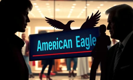 Charts show American Eagle stock rising, influenced by celebrity endorsements and market shifts, despite potential demand challenges.