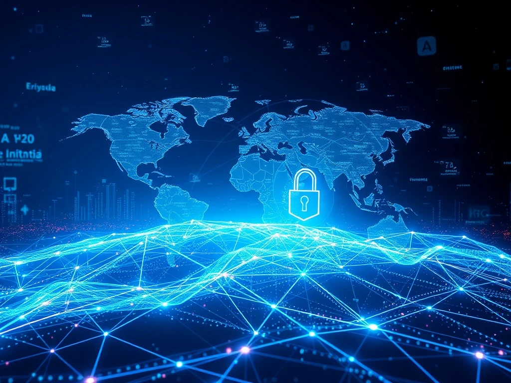 Digital interface displaying data analytics and security measures, symbolizing effective AML Solutions in combating financial crime.