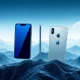 A visual representation of the intense market competition, showing an Apple iPhone and a Samsung device in a strategic standoff, highlighting the Apple iPhone threat.