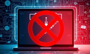 A digital shield blocking misleading online ads for weight loss injections, symbolizing the ASA's new enforcement.