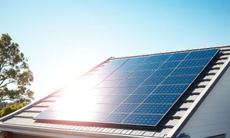 Australian home with solar panel companies installation providing clean energy independence