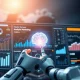 An AI-powered dashboard managing a complex digital marketing campaign, symbolizing the efficiency and future of autonomous marketing.