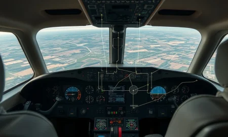 Visualizing the complex network of an avionics data bus, essential for connecting sensors to the cockpit for optimal flight.