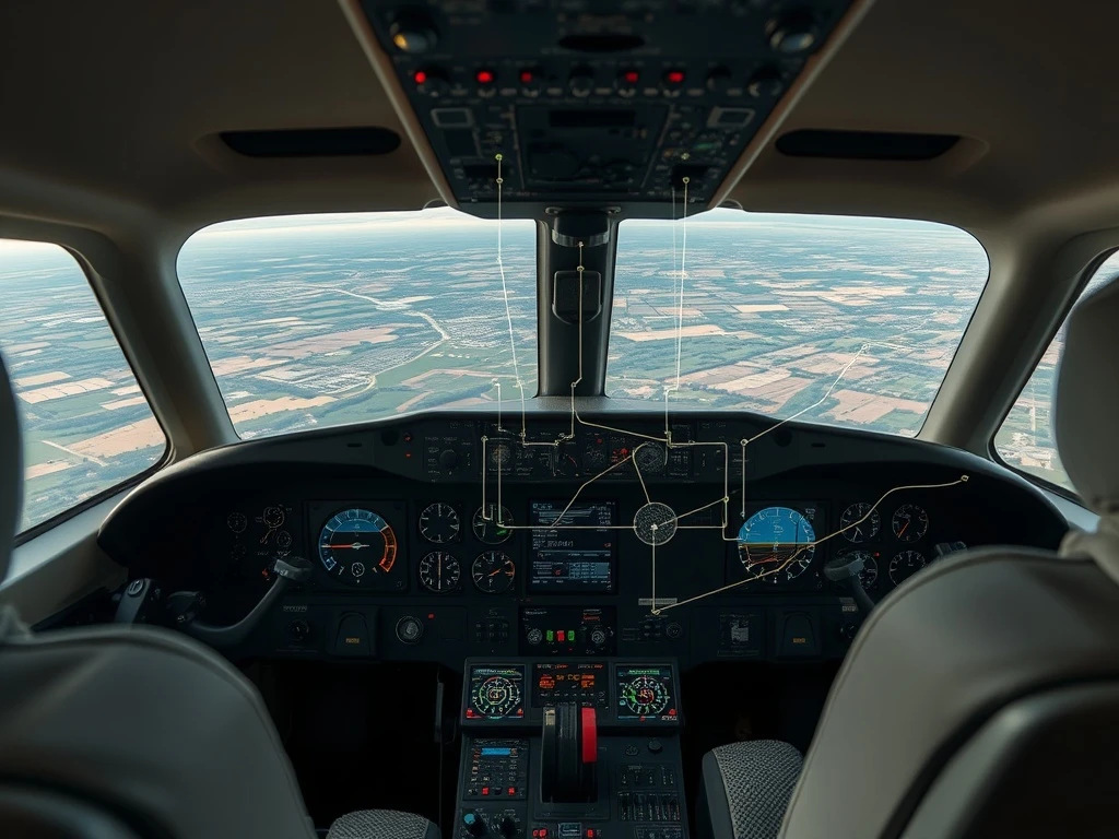Visualizing the complex network of an avionics data bus, essential for connecting sensors to the cockpit for optimal flight.