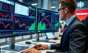 Bank of America analyst reviewing Snowflake stock price target after earnings report with financial charts