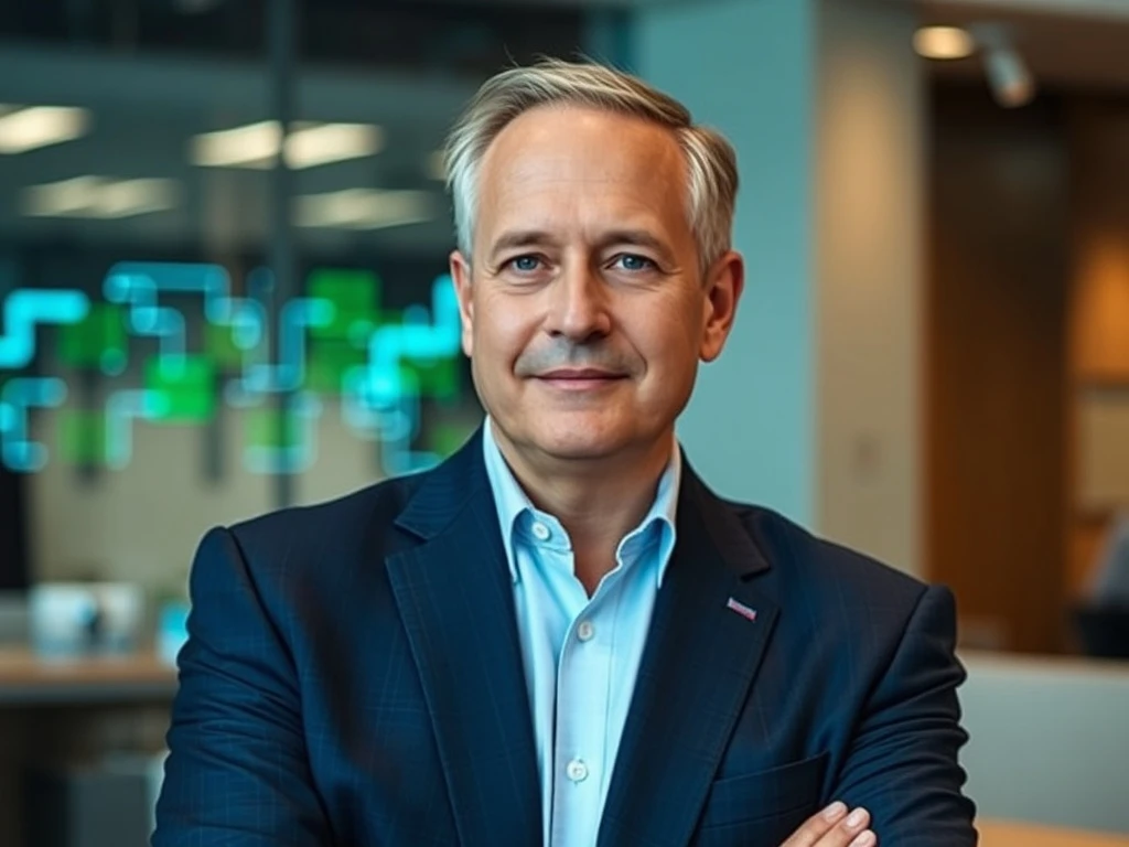 A confident Chuck Swoboda, symbolizing the strategic leadership he brings to the Benchmark Electronics Board.