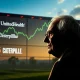 Warren Buffett's silhouette against a stock ticker, symbolizing strategic Berkshire Hathaway Investments and long-term financial wisdom.
