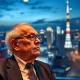 Warren Buffett analyzing Berkshire Hathaway Japan investment opportunities with Japanese business leaders