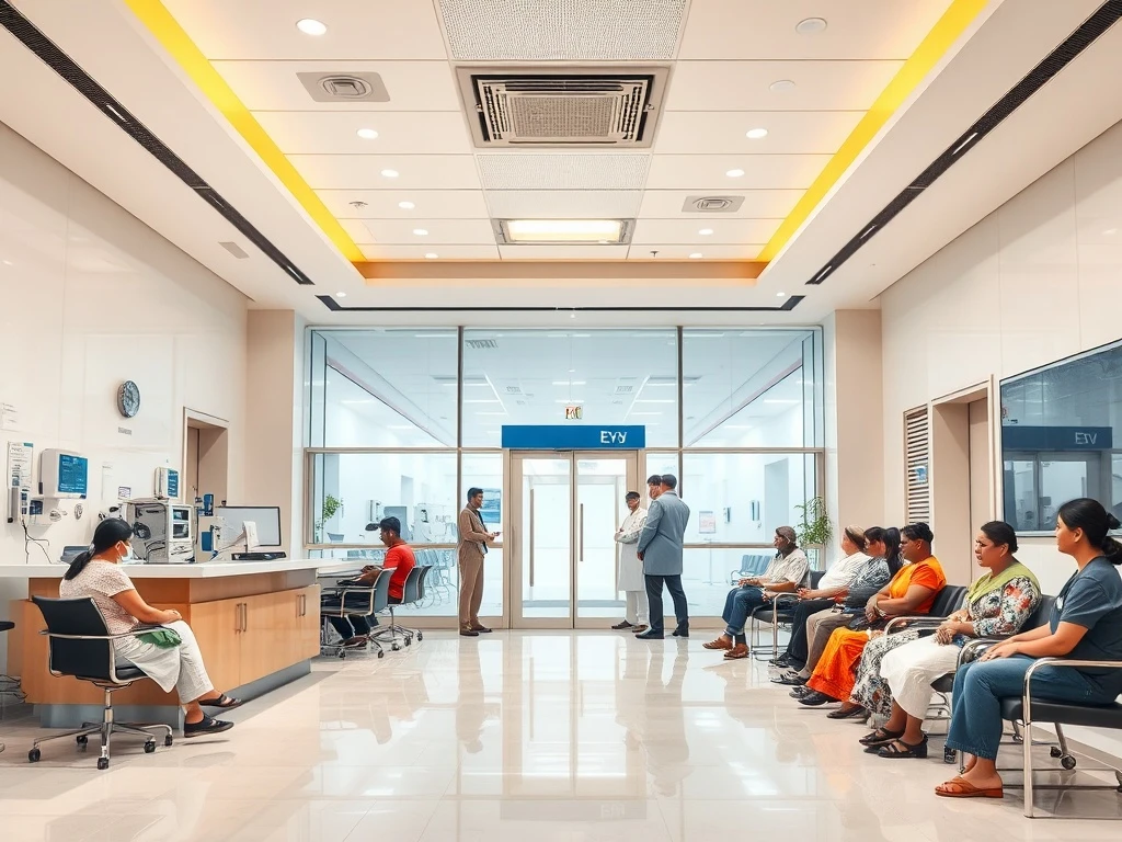 A modern, state-of-the-art facility representing the Best Eye Hospital Bangalore, highlighting advanced technology and patient comfort.