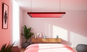 Best red light therapy devices for home use under $600 showing professional panel treatment