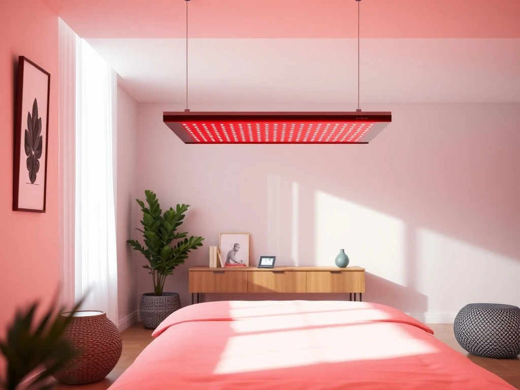 Best red light therapy devices for home use under $600 showing professional panel treatment