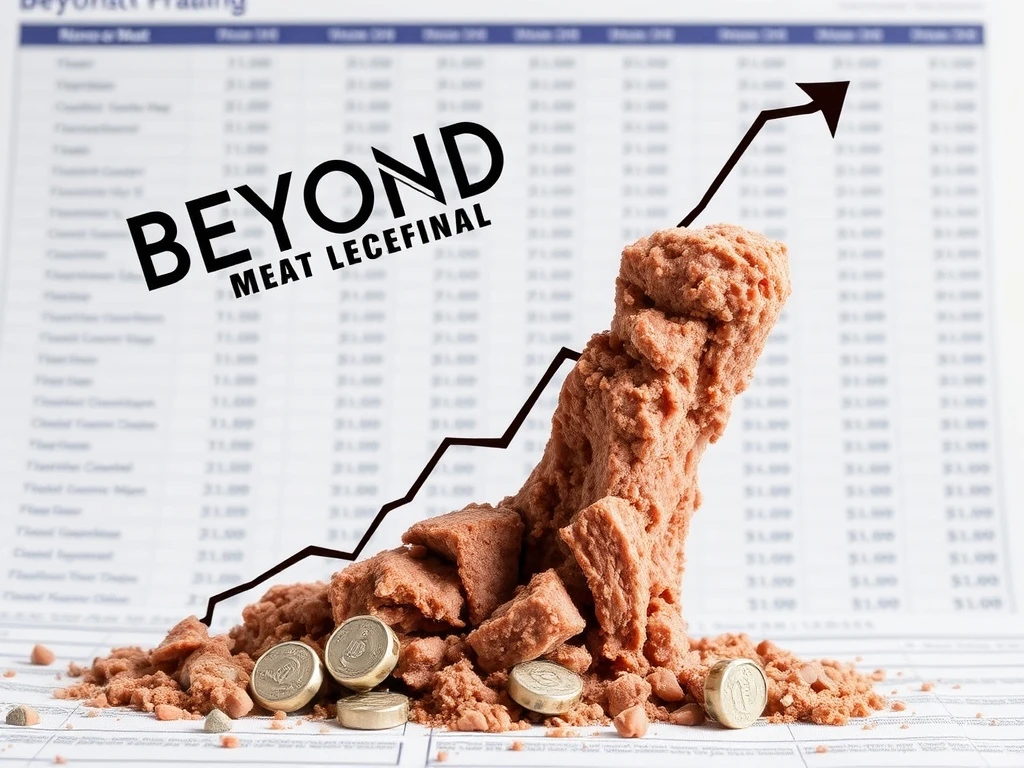 Financial challenges facing Beyond Meat, symbolizing the potential Beyond Meat bankruptcy and its impact on the plant-based sector.