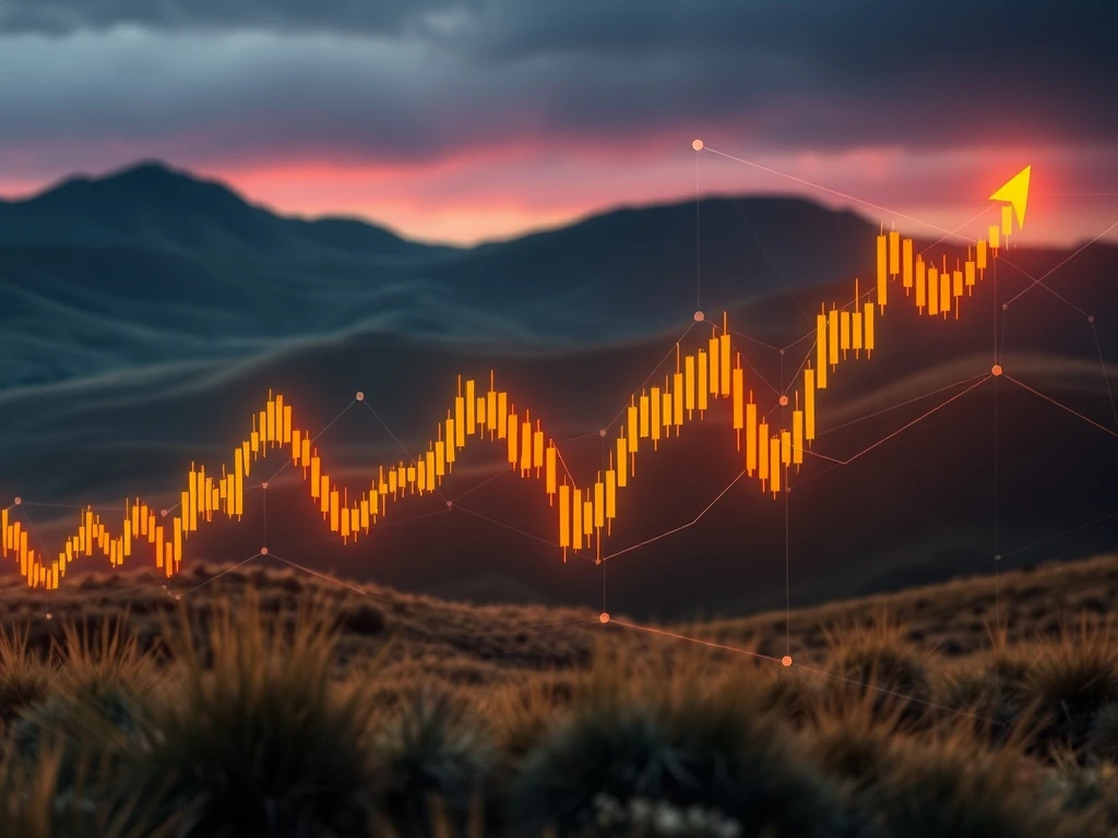 A declining stock chart with a bear market symbol, illustrating the recent performance challenges for BigBear.ai stock.