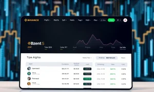 Binance Alpha platform interface showcasing ZENT cryptocurrency listing for early-stage trading opportunities