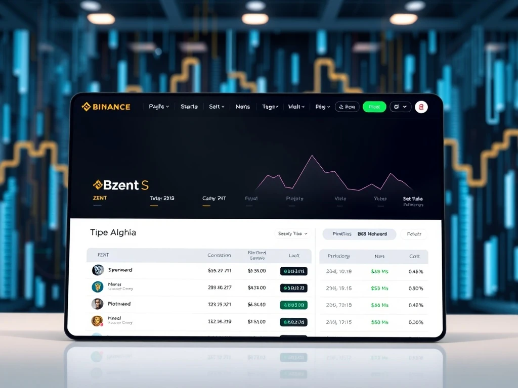 Binance Alpha platform interface showcasing ZENT cryptocurrency listing for early-stage trading opportunities