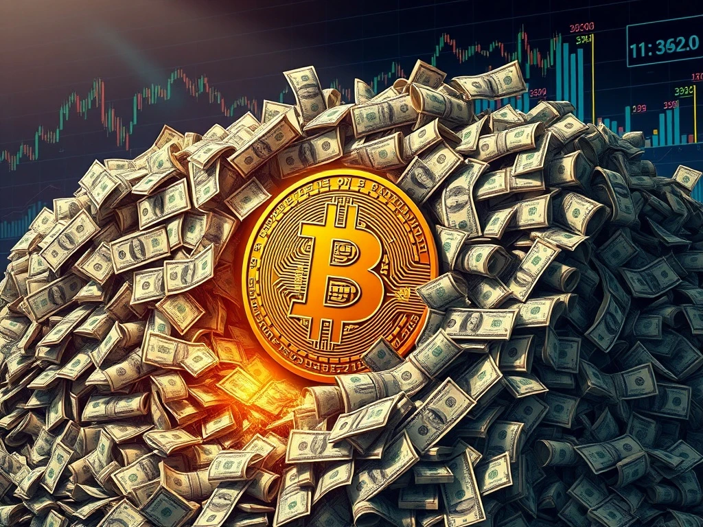 Bitcoin 2026 debt wall collision showing cryptocurrency meeting global financial crisis