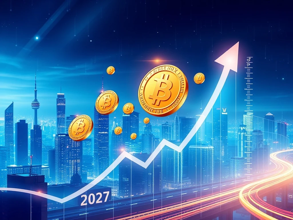 Bitcoin bull run analysis showing price trajectory toward 2027 with market indicators